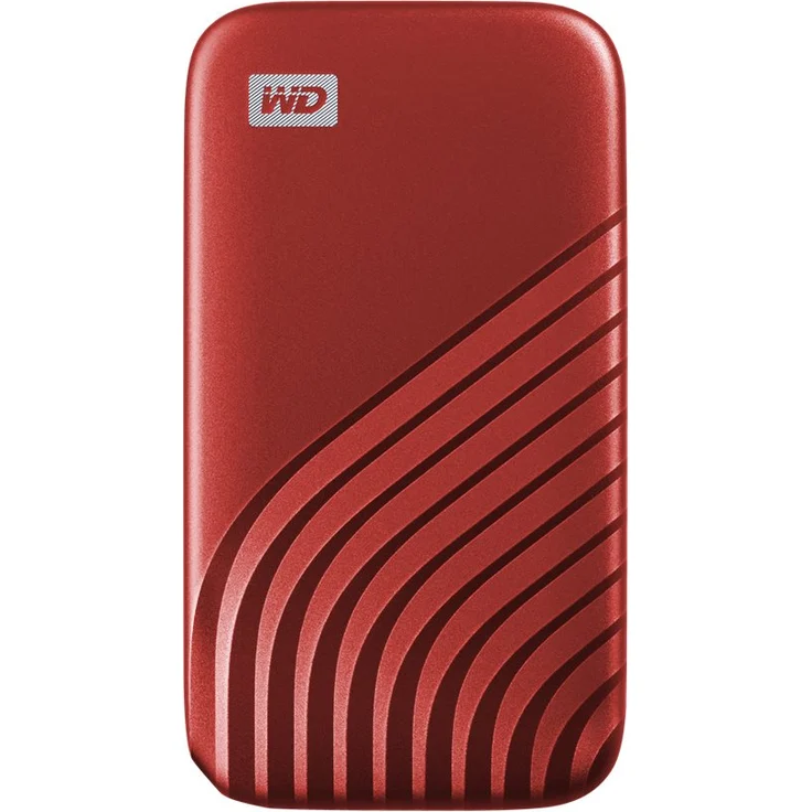 WD My Passport SSD WDBAGF5000ARD - Solid-State-Disk - verschlüsselt - 500 GB - extern (tragbar) - USB 3.2 Gen 2 (USB-C Steckverbinder) - 256-Bit-AES - Rot (WDBAGF5000ARD-WESN) – Bild 7