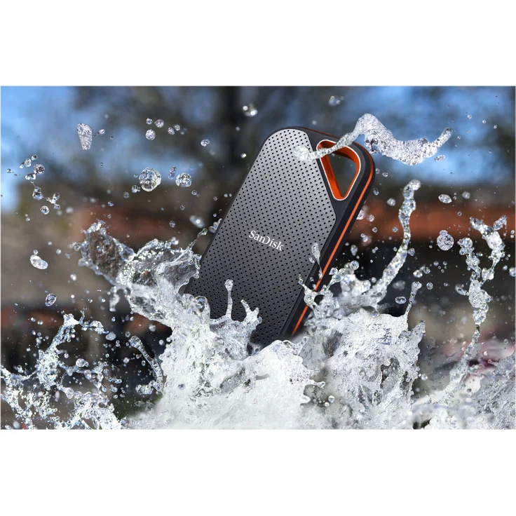 SanDisk Extreme PRO Portable - Solid-State-Disk - verschlüsselt - 1 TB - extern (tragbar) - USB 3.2 Gen 2x2 - 128-Bit AES (SDSSDE81-1T00-G25) – Bild 6