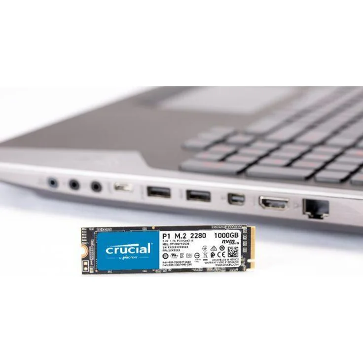 Crucial P2 - Solid-State-Disk - 1 TB - intern - M.2 2280 - PCI Express 3.0 x4 (NVMe) (CT1000P2SSD8) – Bild 4