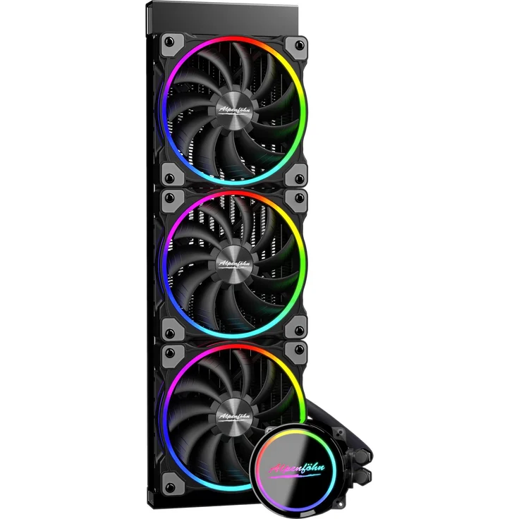 Alpenföhn Gletscherwasser 360 High Speed AiO RGB Wasserkühlung, schwarz – Bild 2