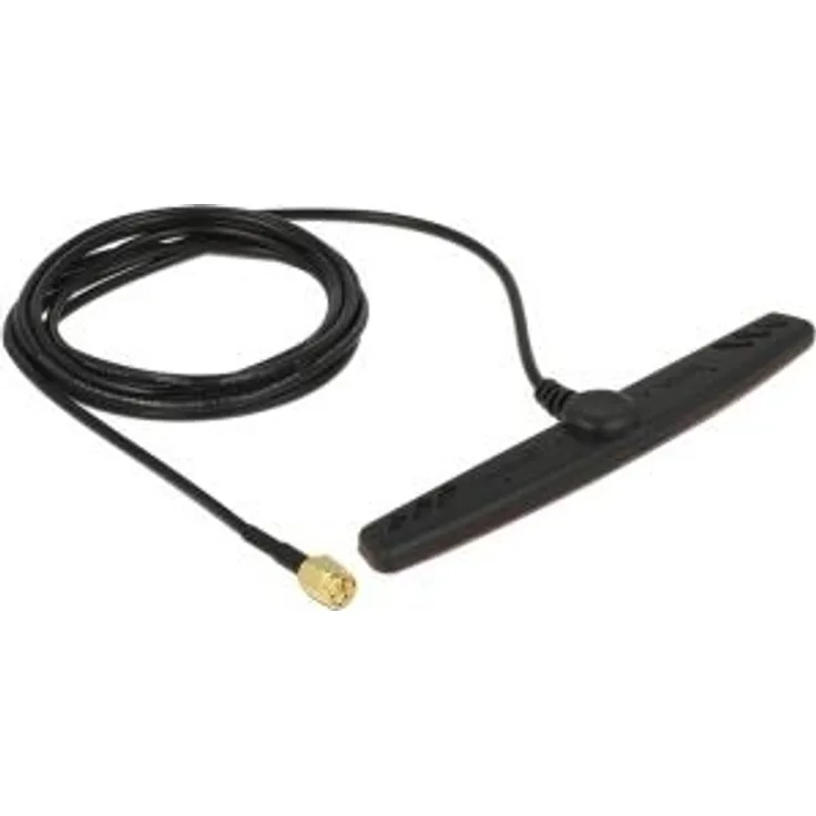 GSM UMTS LTE Antenne SMA Stecker 2,5 dBi 2 m RG-174 omnidirektional Klebemontage