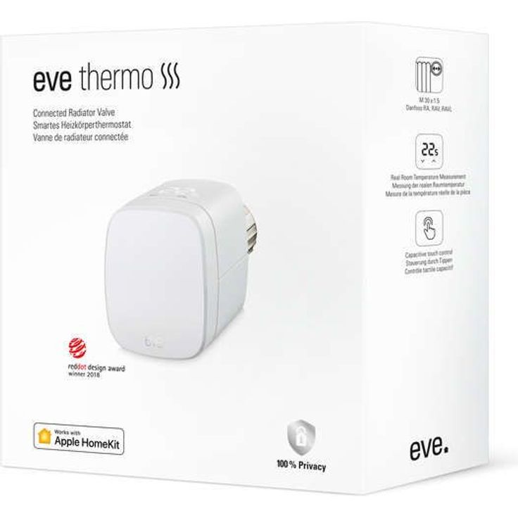 Eve Thermo, smartes Heizkörperthermostat, Bluetooth, weiß – Bild 4