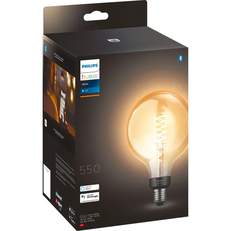 Philips Hue White E27 Filament Giant Globe – Bild 3