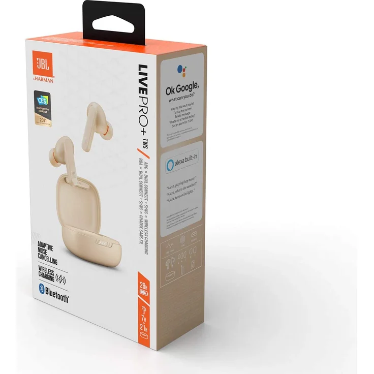 JBL Live Pro+ In-ear True Wireless Kopfhörer Bluetooth mit Noise Cancelling und Mikrofon beige  – Bild 11