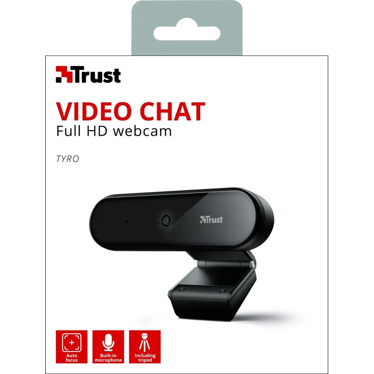 Trust Tyro - Web-Kamera - Farbe - 1920 x 1080 - 1080p - Audio - USB 2.0 – Bild 6
