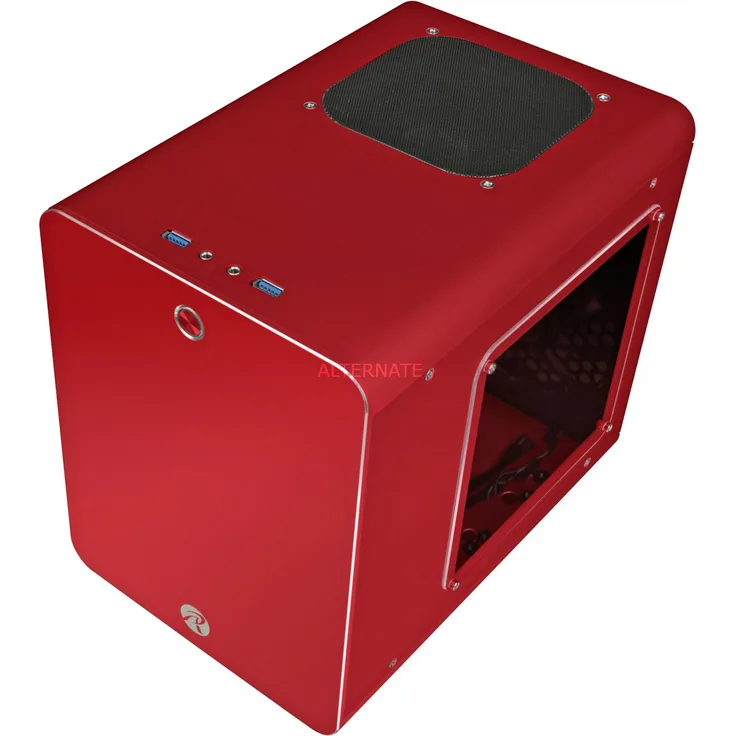Raijintek METIS PLUS Mini-ITX Gehäuse - rot Window
