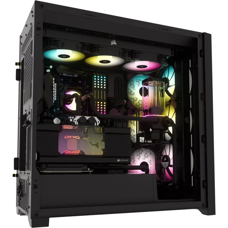 CORSAIR Midi iCUE5000X RGB (Tempered Glass) Black – Bild 9