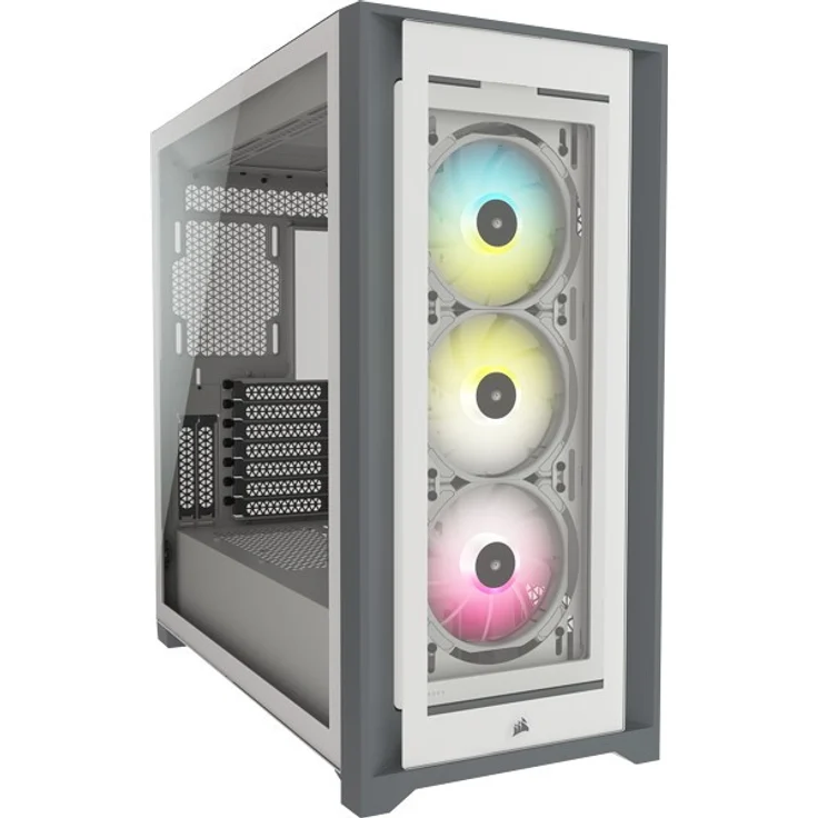 CORSAIR Midi iCUE5000X RGB (Tempered Glass) White – Bild 4