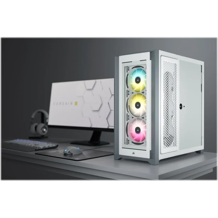 CORSAIR Midi iCUE5000X RGB (Tempered Glass) White – Bild 15