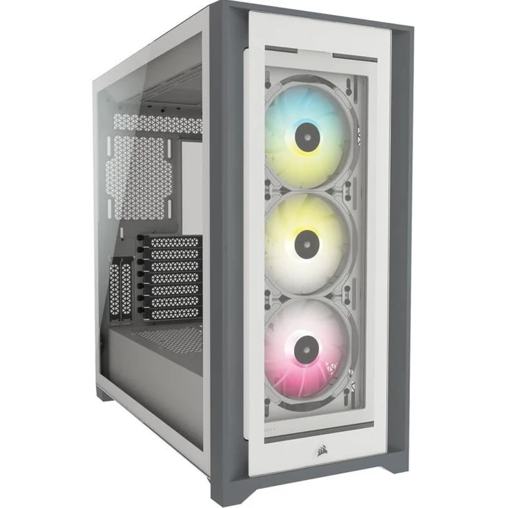 CORSAIR Midi iCUE5000X RGB (Tempered Glass) White – Bild 7