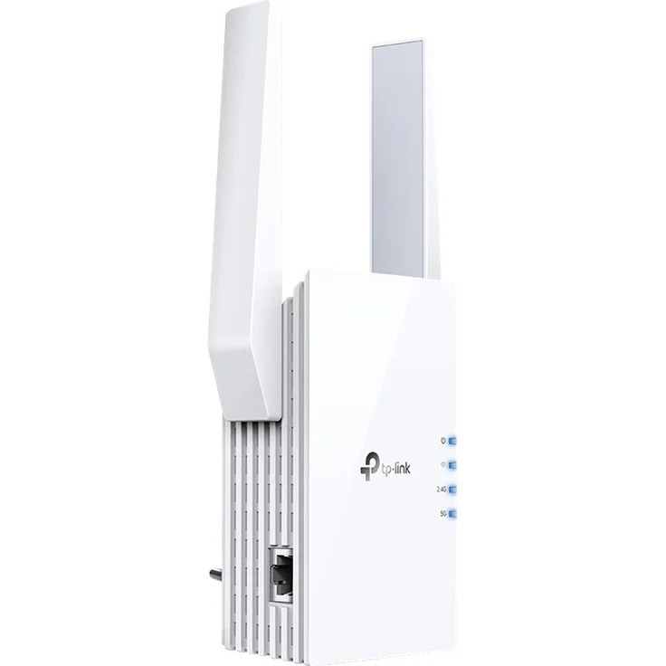 TP-LINK RE605X AX1800 Wi-Fi 6 Range Extender 2xexterne Antennen 1xGigabit-Anschluss an der Wand angeschlossen – Bild 3