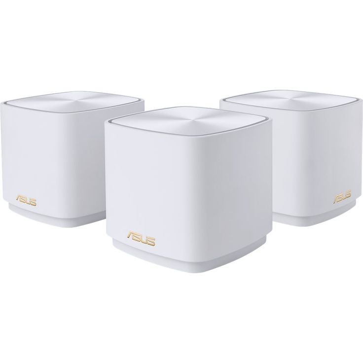 wl-router asus zenWLAN ax mini (xd4) ax1800 3er set weiß – Bild 6