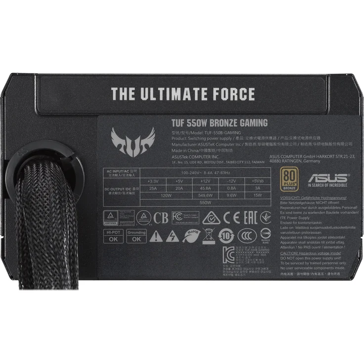 ASUS TUF Gaming 550W Netzteil (80 Plus Bronze, 0db-Technologie, 80cm 8-Pin CPU-Anschluss) – Bild 3