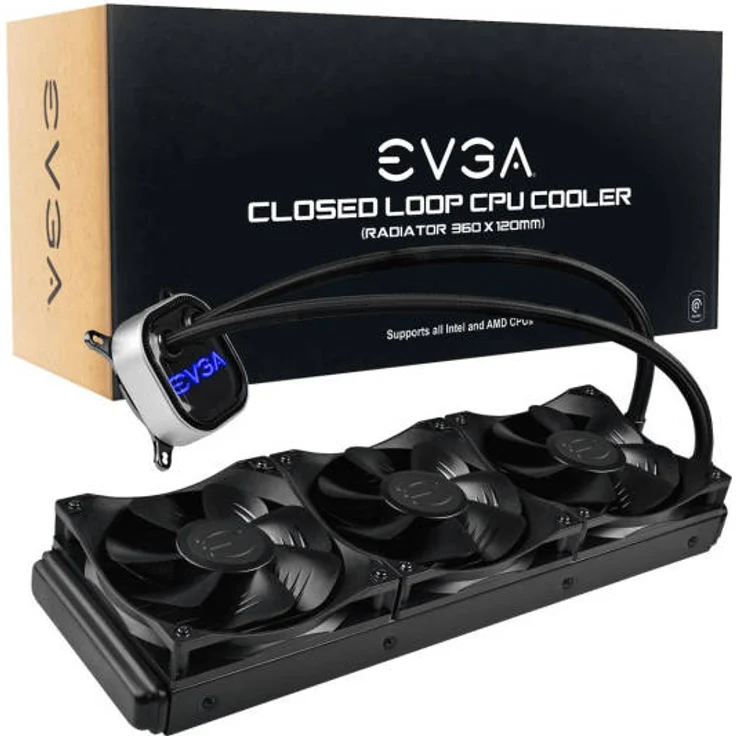 EVGA CLC 360 Liquid Water CPU Cooler RGB LED Cooling – Bild 1