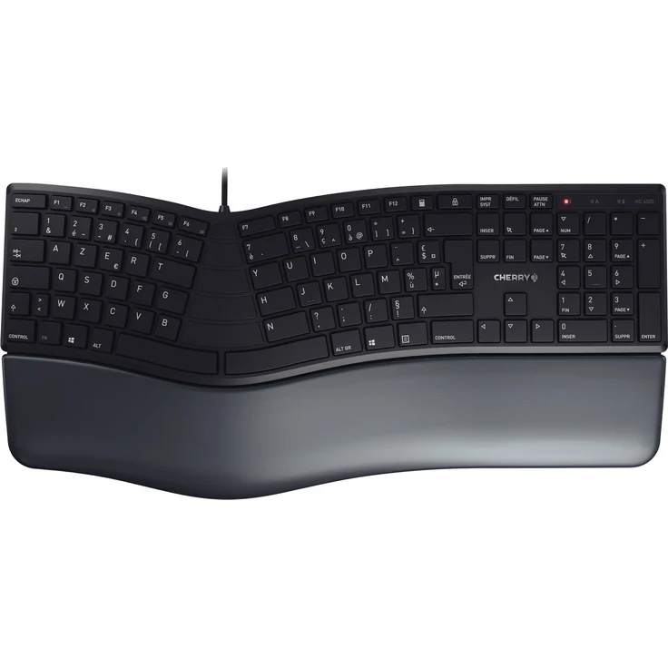 CHERRY KC 4500 ERGO - Tastatur - USB - AZERTY - Französisch - Schwarz (JK-4500FR-2) – Bild 4