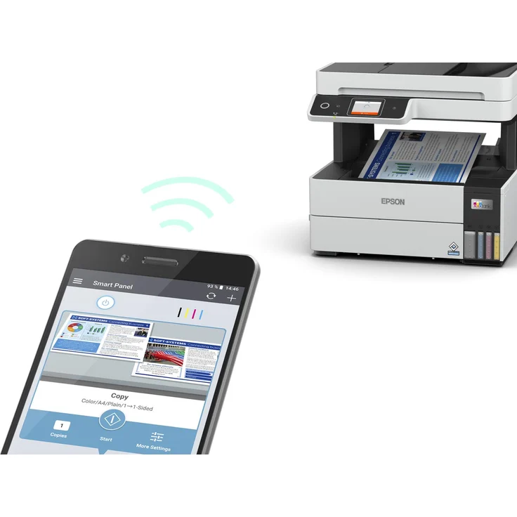 Epson EcoTank ET-5170 4-in-1 Tintenstrahl-Multifunktionsgerät (Drucker, Scanner, Kopierer, Fax) Auflösung: 1200 x 4800, USB, LAN, WLAN, Mobile Print, AirPrint, Wi-Fi Direct, Cloud Print (C11CJ30401) – Bild 14