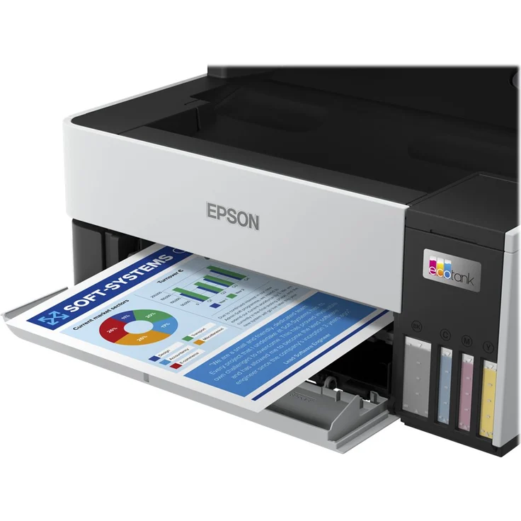 Epson EcoTank ET-5170 4-in-1 Tintenstrahl-Multifunktionsgerät (Drucker, Scanner, Kopierer, Fax) Auflösung: 1200 x 4800, USB, LAN, WLAN, Mobile Print, AirPrint, Wi-Fi Direct, Cloud Print (C11CJ30401) – Bild 3