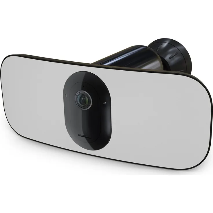 Arlo Pro3 Floodlight-Überwachungskamera | Smart Home, kabellos, 2K UHD, Außen, Farbnachtsicht, LED Flutlicht, 160° Blickwinkel, WLAN, 2-Wege-Audio, Bewegungsmelder, eingebaute Sirene, schwarz