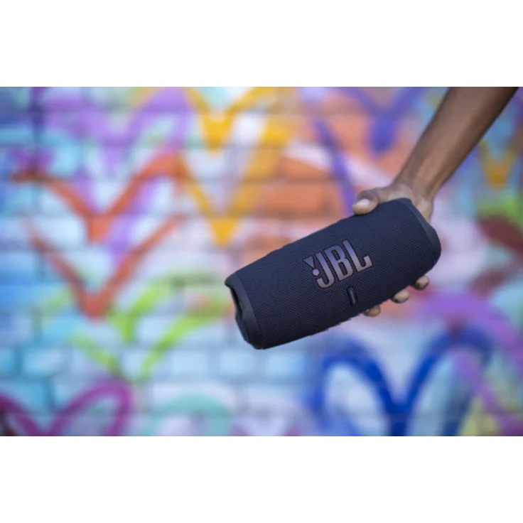 JBL Charge 5 Bluetooth-Lautsprecher mit 20 Stunden Akkulaufzeit, Powerbank, PartyBoost, wasserfest blau – Bild 13