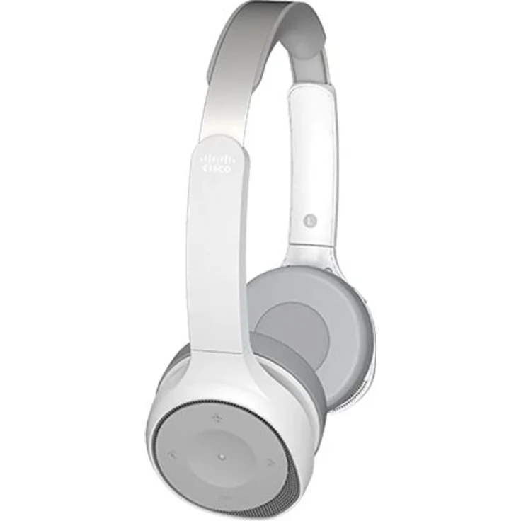 Cisco 730 WIRELESS DUAL On-Ear-Kopfhörer, mit Bluetooth, Mikrofon, Noise Cancelling, silber – Bild 4