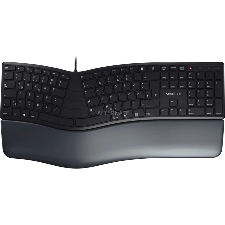 CHERRY KC 4500 ERGO - Tastatur - USB - QWERTZ - Deutsch - Schwarz (JK-4500DE-2)