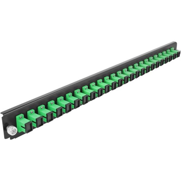 DELOCK 48.26cm 19Zoll Spleissbox Frontblende 24 Port SC Simplex grn