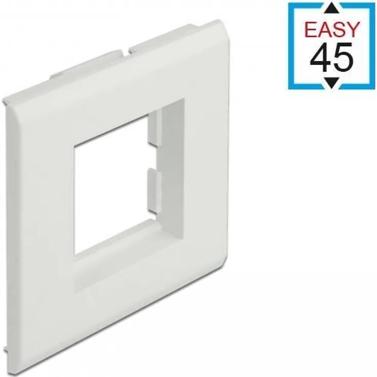 Delock Easy 45 Modulträger für Geräteeinbaukanal 85 x 80 mm