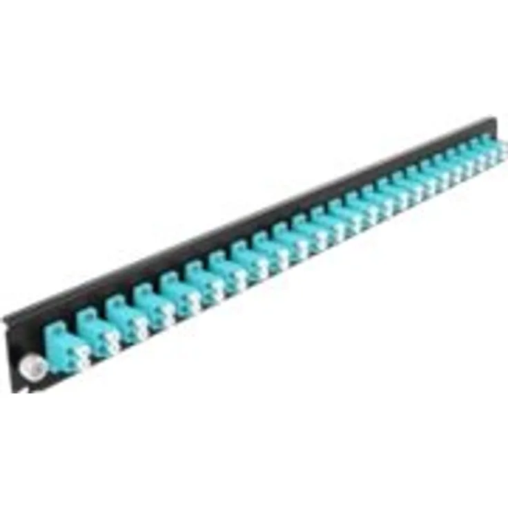 Delock 19 Spleißbox Frontblende 24 Port LC Duplex aqua