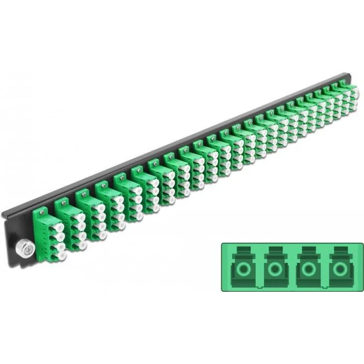 Delock 19 Spleißbox Frontblende 24 Port LC Quad