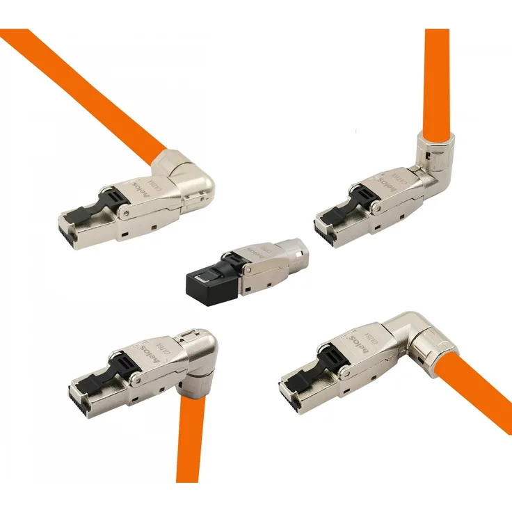 Helos feldkonfektionierbarer Premium Cat 8.1 Metall-Stecker 5-Ausf hrungen