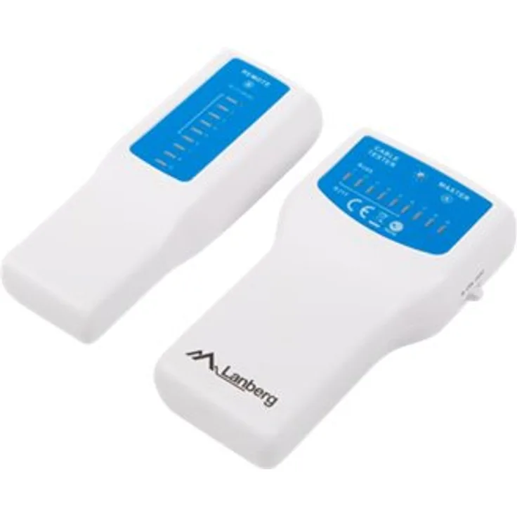 Lanberg NT-0402 Netzwerkkabel-Tester PoE-Tester Blau - Weiß (NT-0402)