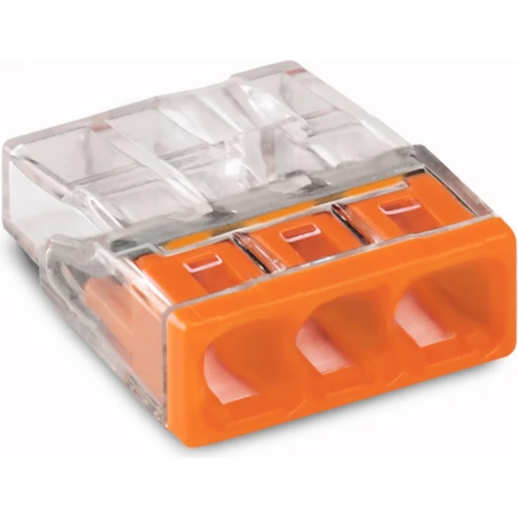 WAGO 2273-0203 COMPACT Verbindungsdosenklemme, 3 Fach, orange - Inhalt: 100 Stück – Bild 2