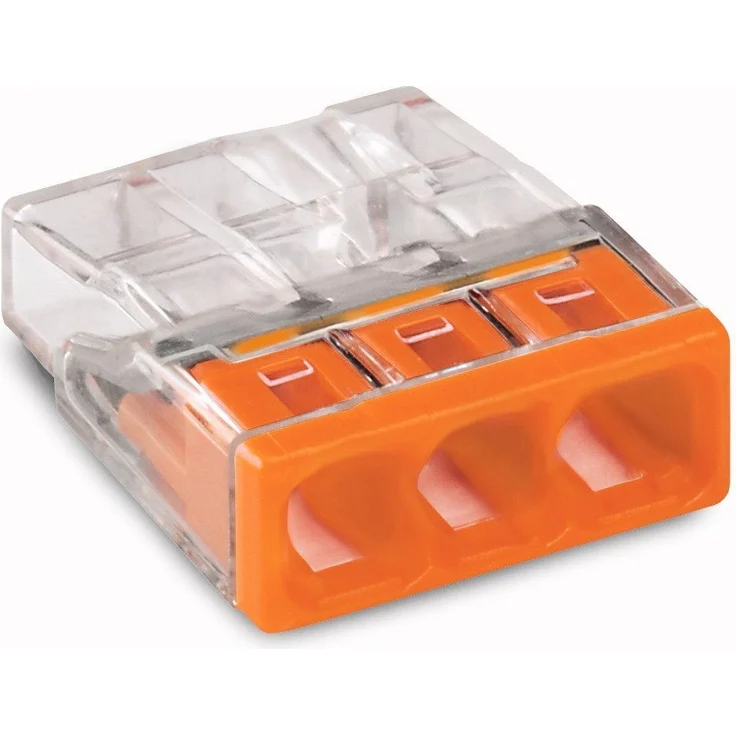 WAGO 2273-0203 COMPACT Verbindungsdosenklemme, 3 Fach, orange - Inhalt: 100 Stück – Bild 4