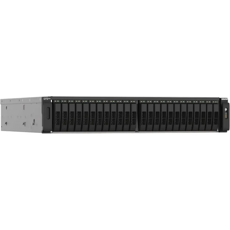 QNAP TS-h2490FU-7232P-64G 24-Bay all-flash NAS AMD EPYC 7232P NVMe Gen3x4 64GB RAM 2x2.5GbE LAN 2x25GbE SFP28