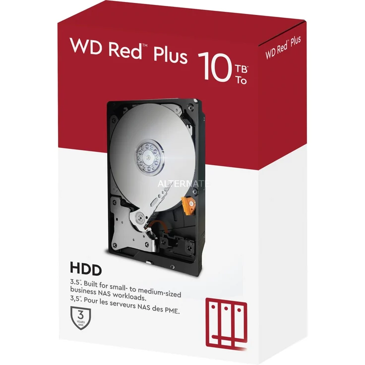WD Red Plus NAS Hard Drive WD101EFBX - Festplatte - 10 TB - intern - 3.5 Zoll (8.9 cm) - SATA 6Gb/s - 7200 rpm - Puffer: 256 MB (WD101EFBX) – Bild 7