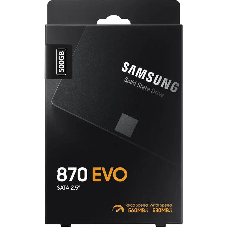 Samsung 870 EVO MZ-77E500B - Solid-State-Disk - verschlüsselt - 500 GB - intern - 2.5 Zoll (6.4 cm) - SATA 6Gb/s - Puffer: 512 MB - 256-Bit-AES - TCG Opal Encryption (MZ-77E500B/EU) – Bild 7