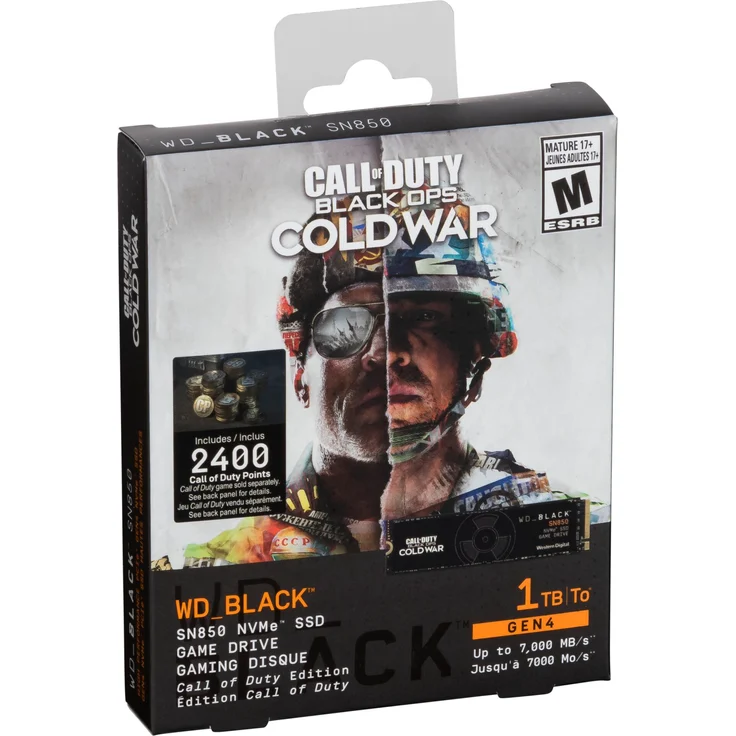 WD Black SN850 NVMe SSD WDBB2F0010BNC - Call of Duty: Black Ops Cold War Special Edition - Solid-State-Disk - 1 TB - intern - M.2 2280 - PCI Express 4.0 x4 (NVMe) – Bild 4