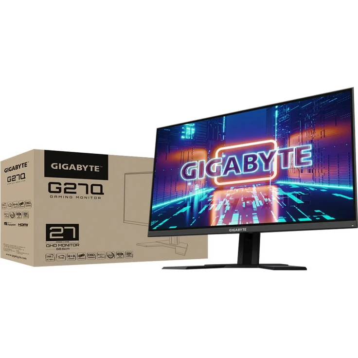 Gigabyte G27Q - 68.6cm (27'') - 2560 x 1440 QHD - IPS - 350cd/m² - 144Hz - 1ms - 2xHDMI, DisplayPort - Lautsprecher – Bild 7