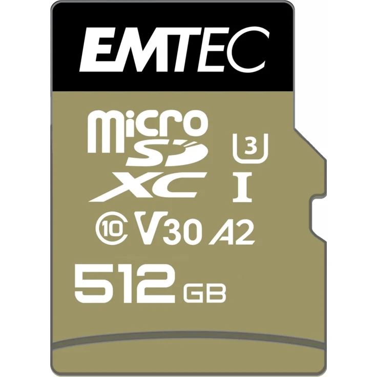 Emtec mSD 512GB UHS-I U3 V30 A2 SpeedIN (ECMSDM512GXC10SP) – Bild 2