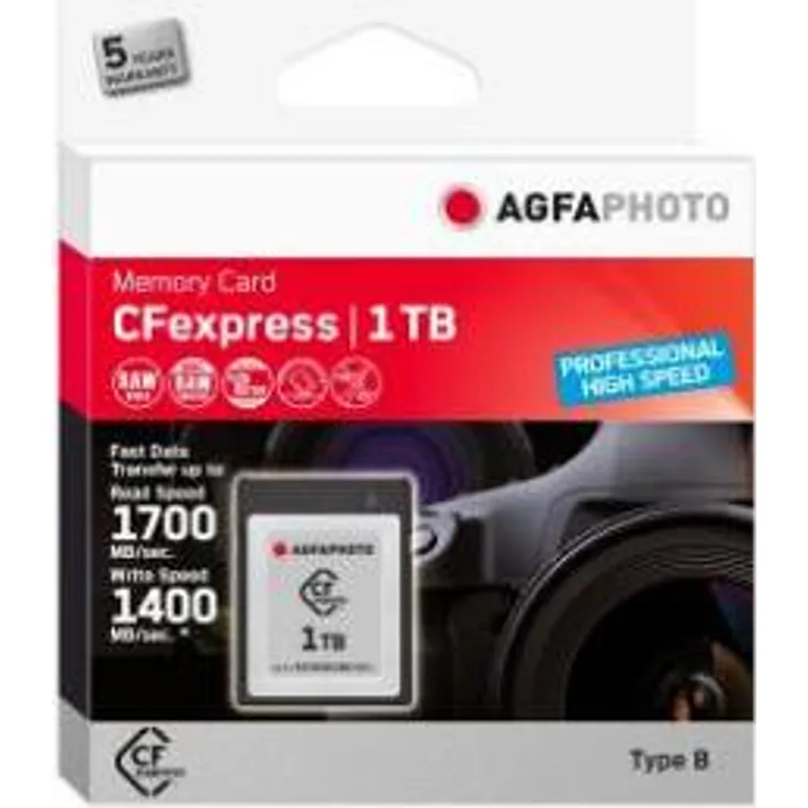 1 TB CFexpress-Karte Prof. High Speed, 1400MBs-1700MBs