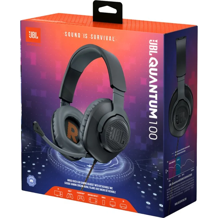 JBL Quantum 100 Gaming Headset - schwarz – Bild 10