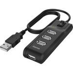 USB-A-Hub 4 Ports mit Schalter