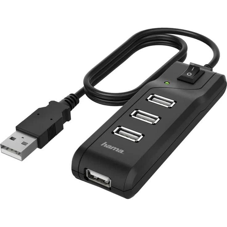 USB-A-Hub 4 Ports mit Schalter – Bild 1