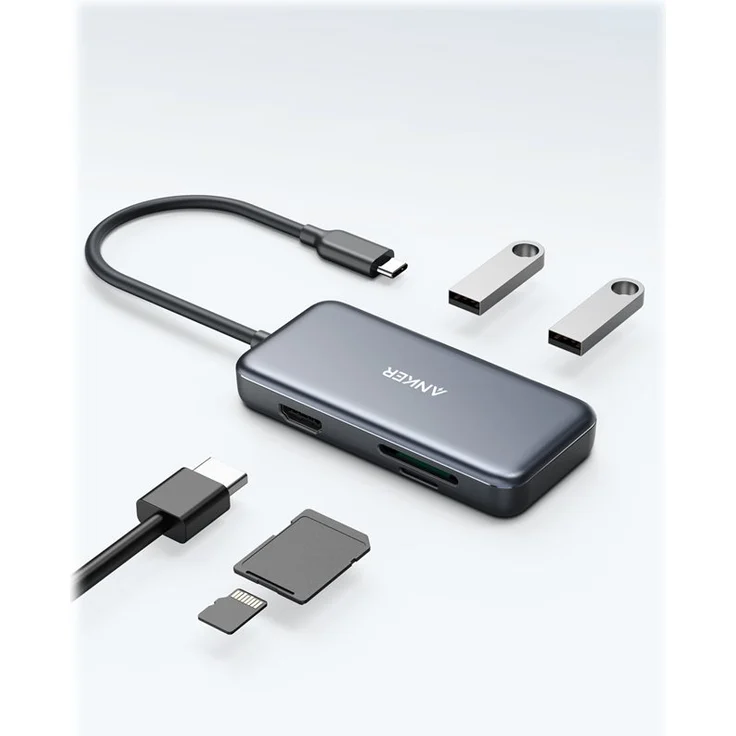 Anker USB C Hub/Adapter 5-in-1, USB-C 3.0 [Stecker] (A8334HA1) – Bild 6