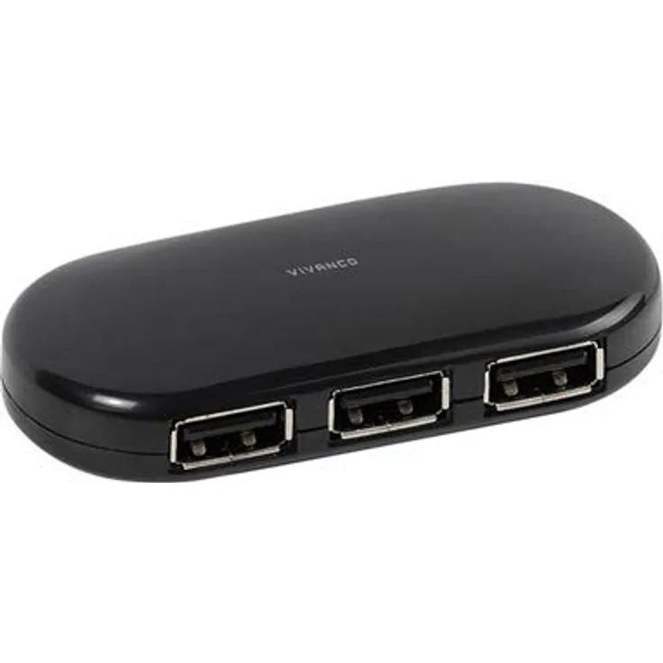 Vivanco USB 2.0 Hub, 4 Anschlüsse