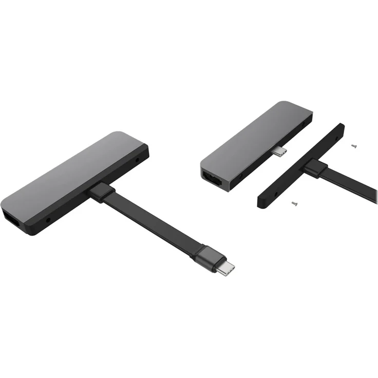 HyperDrive HD319B-GRAY USB-C (USB 3.2 Gen 2) Multiport Hub Ultra HD-fähig, mit Aluminiumgehäuse, mit eingebautem SD-Kartenleser – Bild 4
