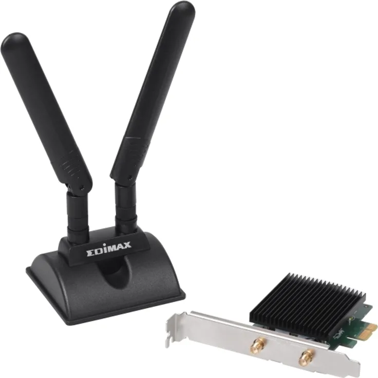 Edimax AX3000 Wi-Fi 6 Dualband 802.11ax und Bluetooth 5.0 PCI-Express-Adapter Up