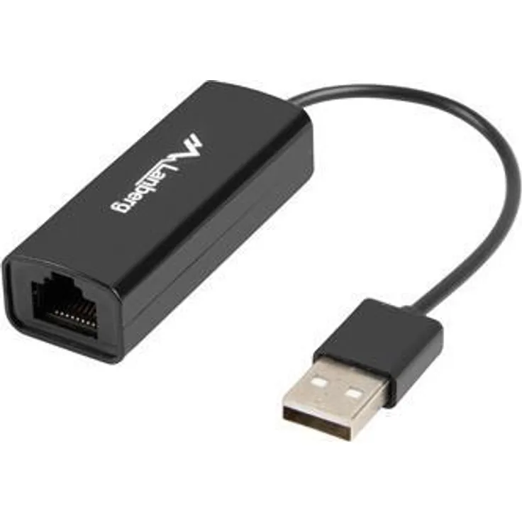 Lanberg NC-0100-01 Netzwerkkarte (USB 2.0, 1x 10 - 100Mbps) (NC-0100-01)