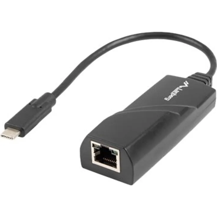 Lanberg NC-1000-02 Netzwerkadapter (USB 3.1, USB-C, 1x 10-100 - 1000Mbps) (NC-1000-02)
