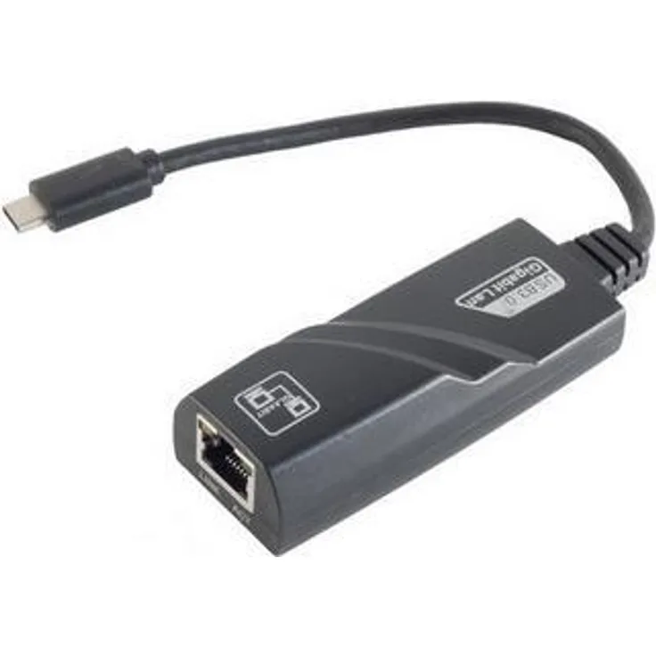 Ethernet Adapter USB 3.1 Typ C Stecker auf RJ45 Buchse